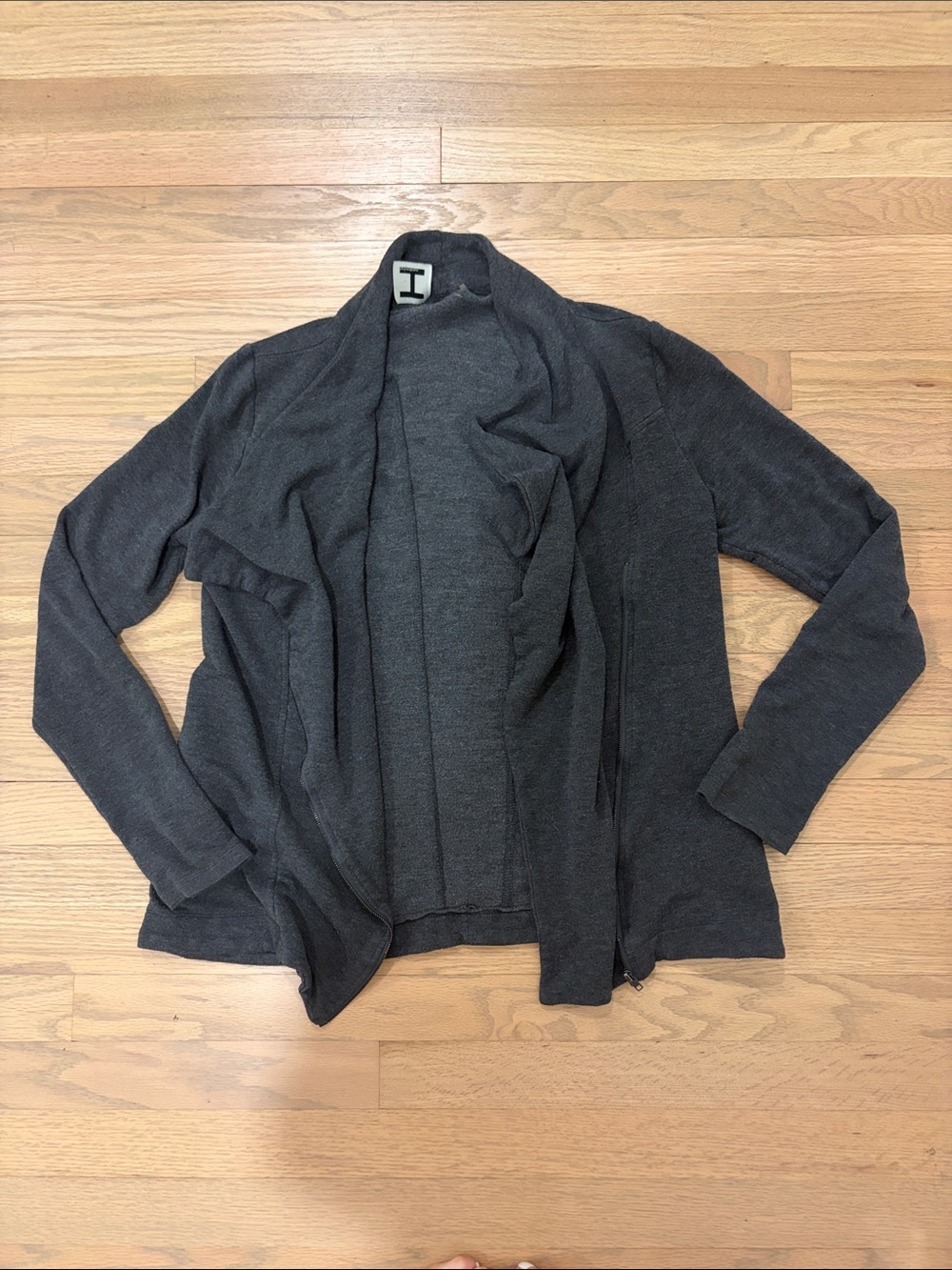 H by Bordeaux Gray Zip Up